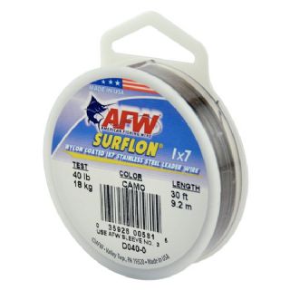AFW Surflon Camo Nylon Coated 1x7 Wire  - 